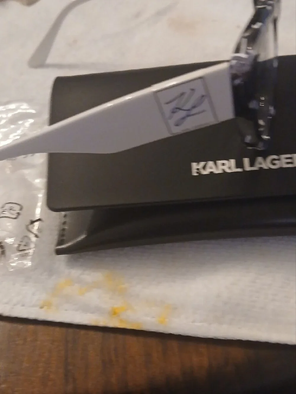 Karl Lagerfeld Women's Cat-Eye Glasses in Black & White Tortoise